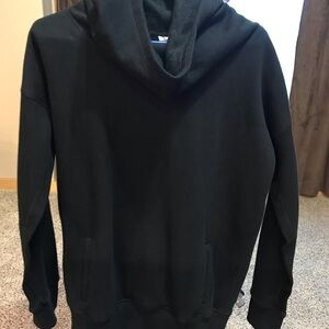 Zyia Active Oh So Soft Black Hoodie Size Small Cowl Neck Hood Hoodie